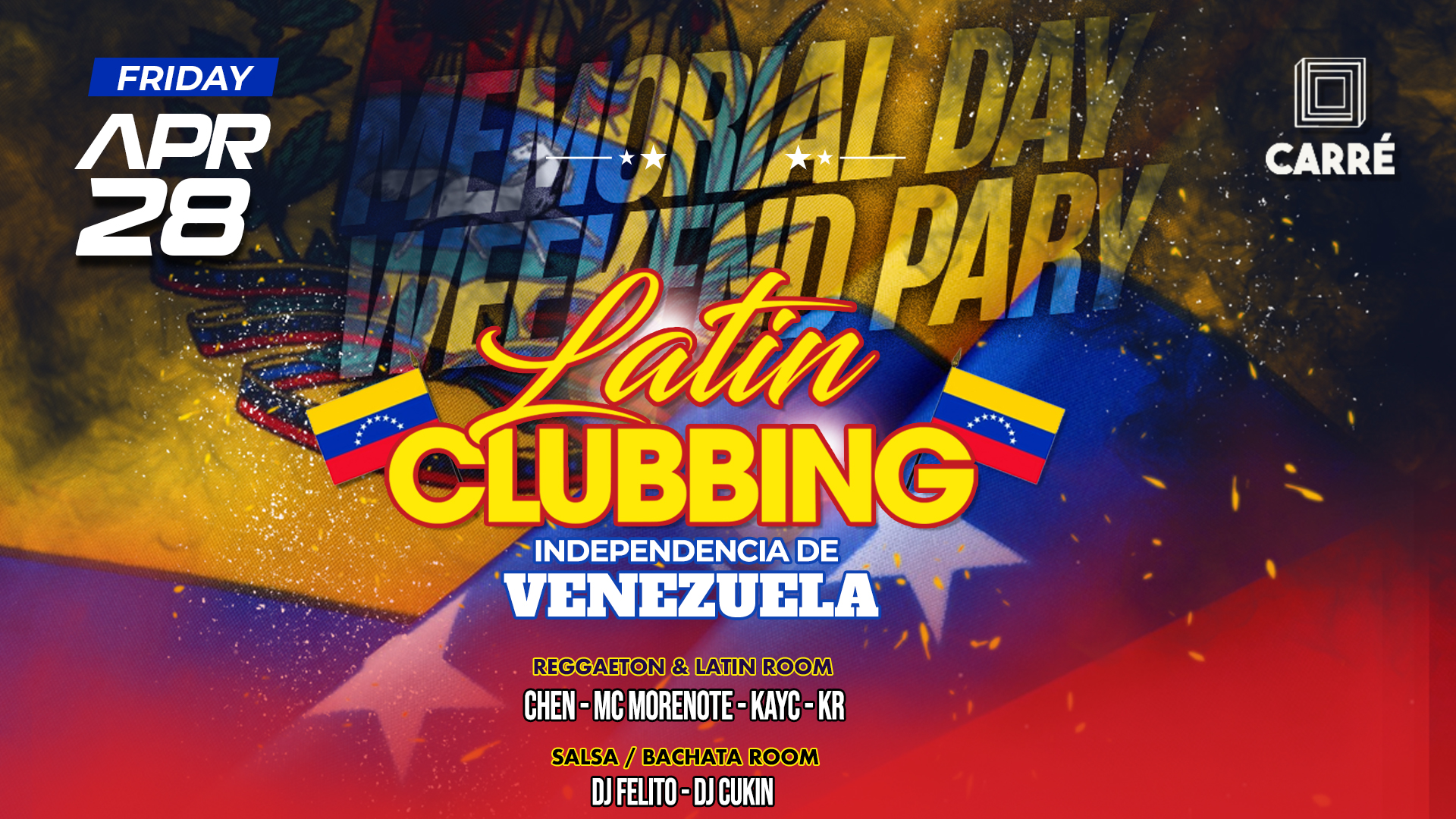 Fri 28.04 • Latin Clubbing • Carré