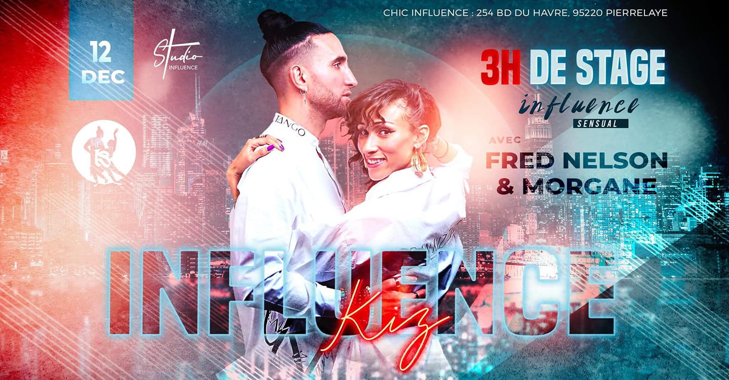 INFLUENCE KIZOMBA au STUDIO INFLUENCE : STAGE INFLUENCE SENSUAL (KIZ)