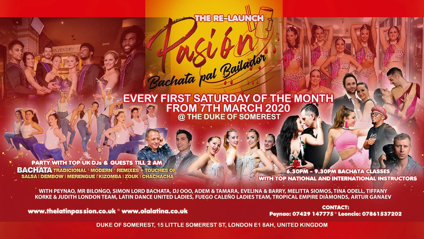 Pasión - Bachata pal Bailador Re-Launch Party