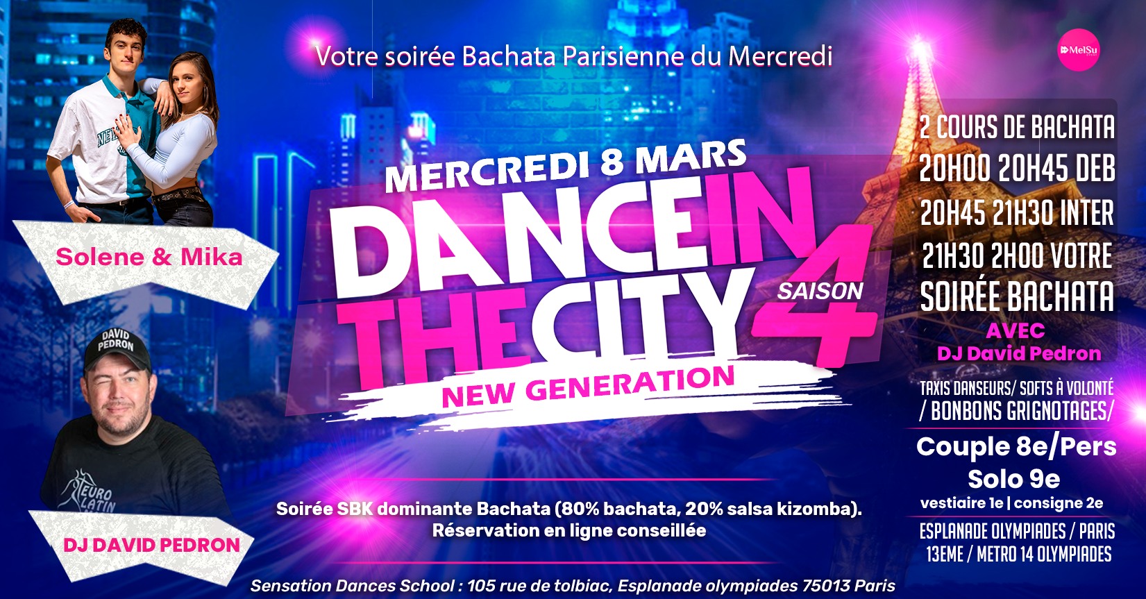 DITC - VOTRE SOIREE BACHATA PARISIENNE - GUEST EDITION : NEW GENERATION