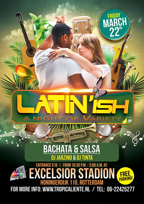 Latin'ish vrijdag 22 maart