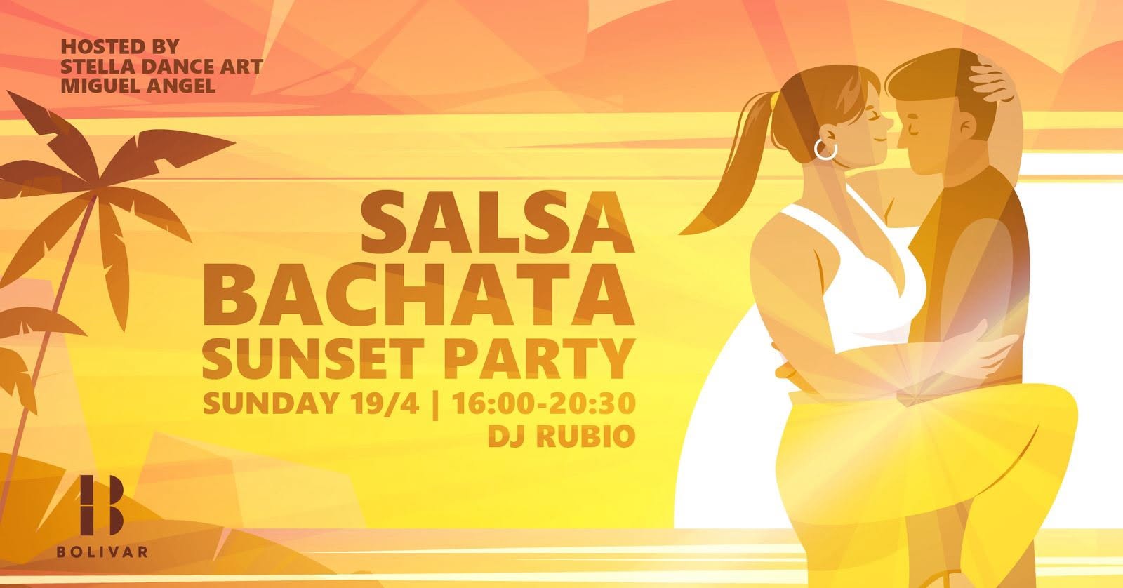 Salsa Bachata Sunset Party I Sun April 5