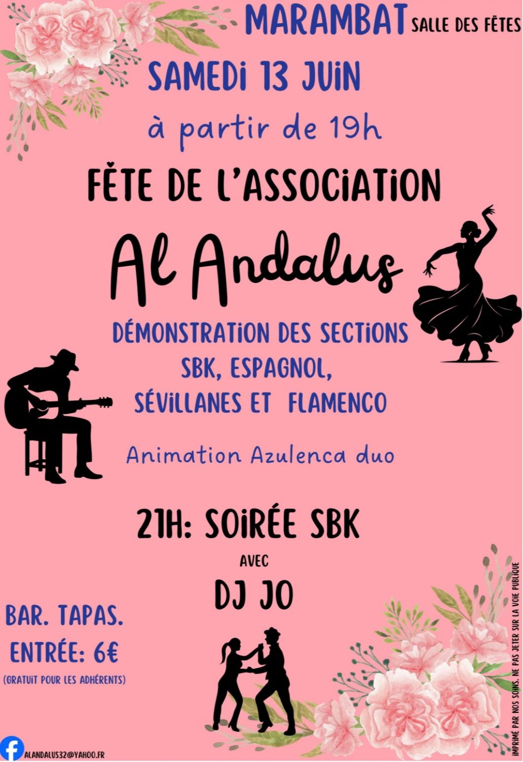 💃 Fête de L'association Al Andalus et soirée SBK ! 🎶🍷