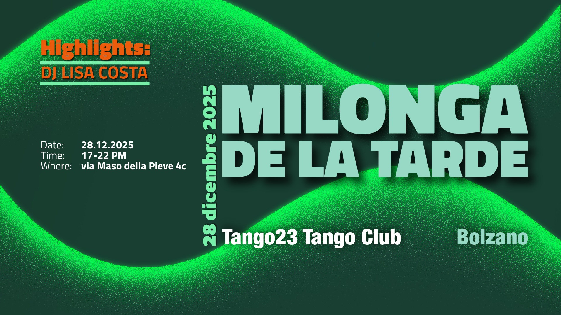 Milonga de la tarde! Tdj Lisa Costa