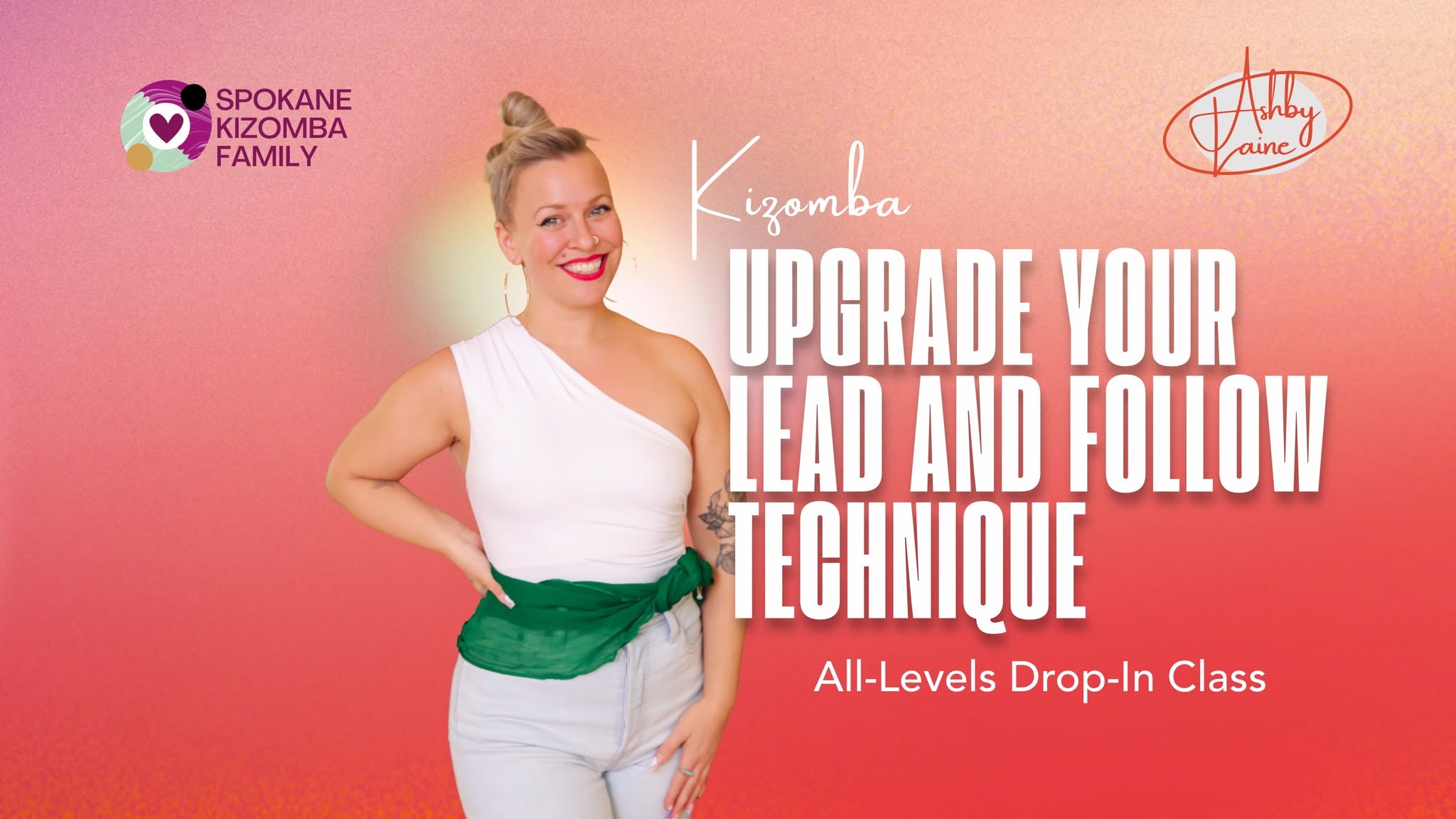 Upgrade Your Lead and Follow Technique: All-Levels Drop-In Kizomba Class with Ashby Laine