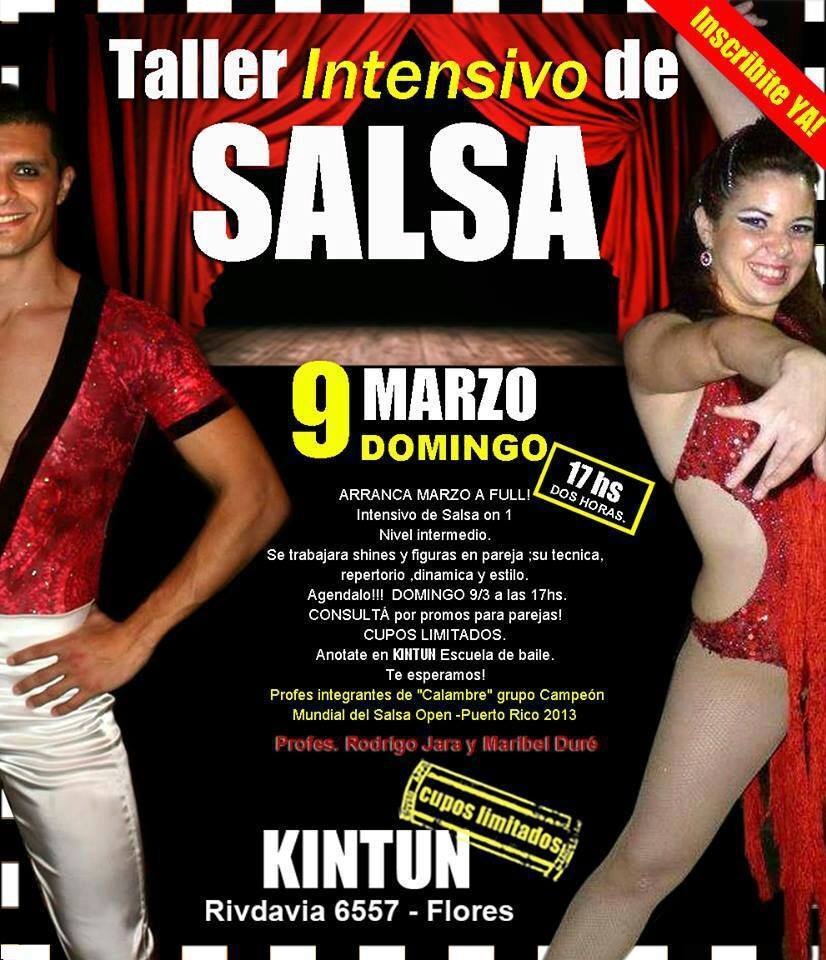 Taller Intensivo de SALSA!!