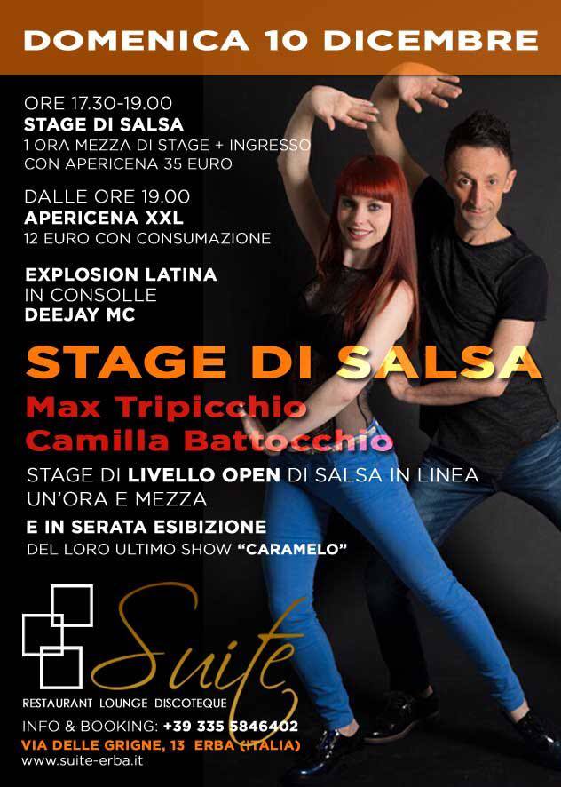 Stage di salsa con Max e Camilla