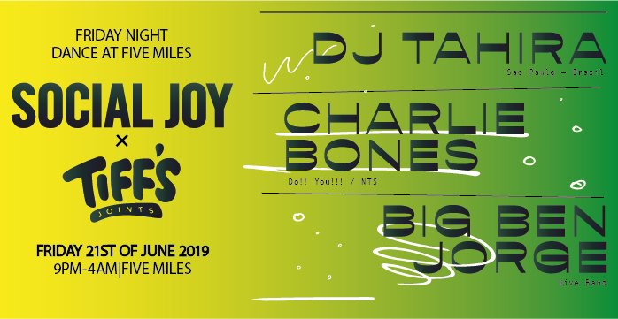 Tiff's Joints & Social Joy: Tahira, Charlie Bones, Big Ben Jorge