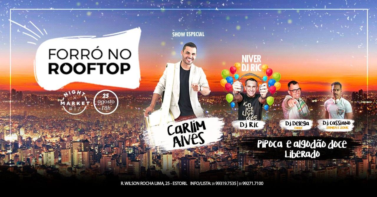 Domingo ✤ Forró No Rooftop ✤ Night Market