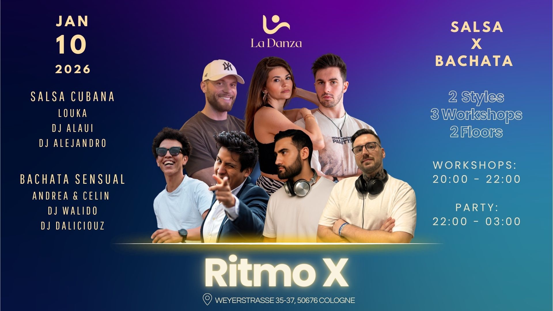 RITMO X - Event: Salsa Cubana X Bachata Sensual