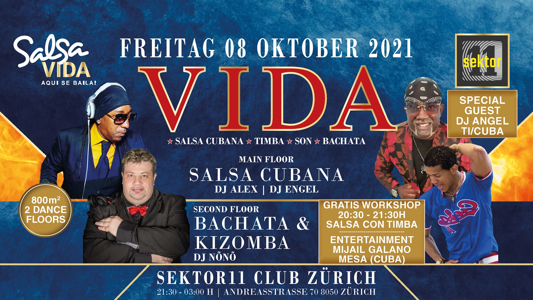Salsavida VIDA NIGHT CUBA BACHATA SEKTOR11