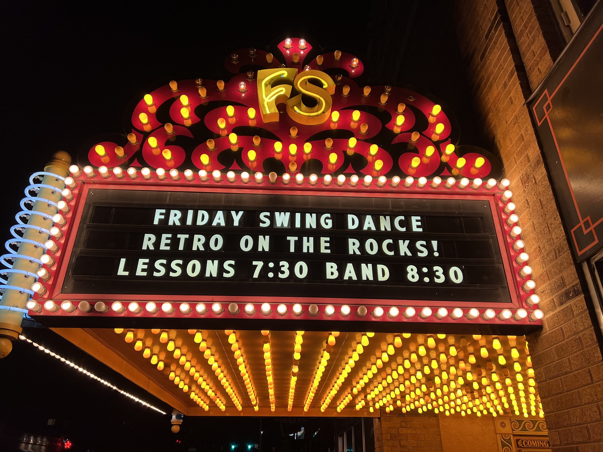 Retro on the Rocks band at Swing Night - Fountain Square Theatre
