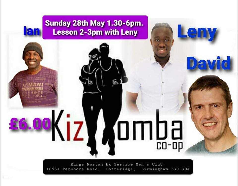 Kizomba CoOp 28th May with Leny, David and Ian