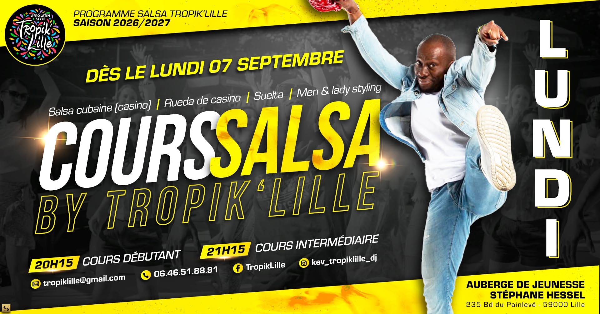 Cours Salsa Cubaine by Tropik’Lille 2026 2027