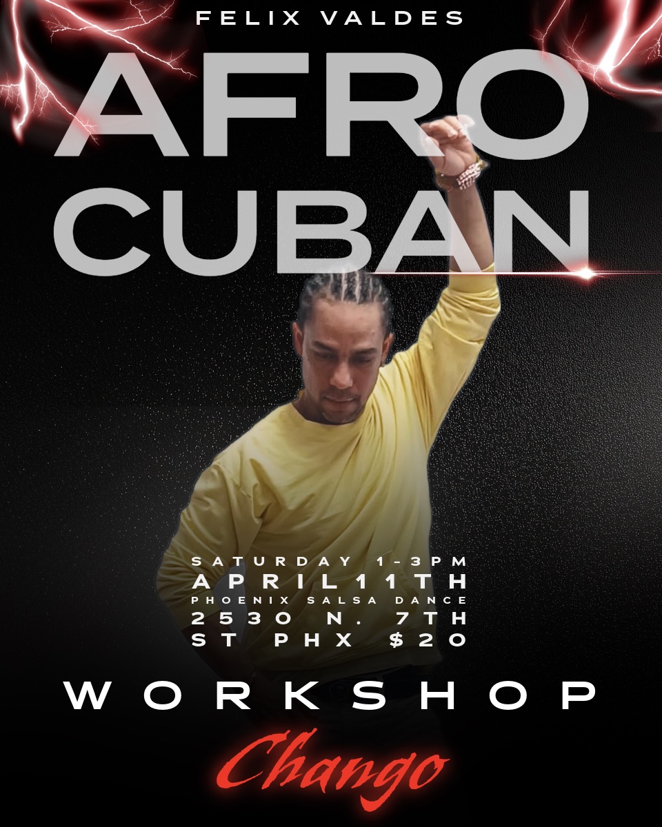 Saturday Afro-Cuban Workshop with Felix Valdes!