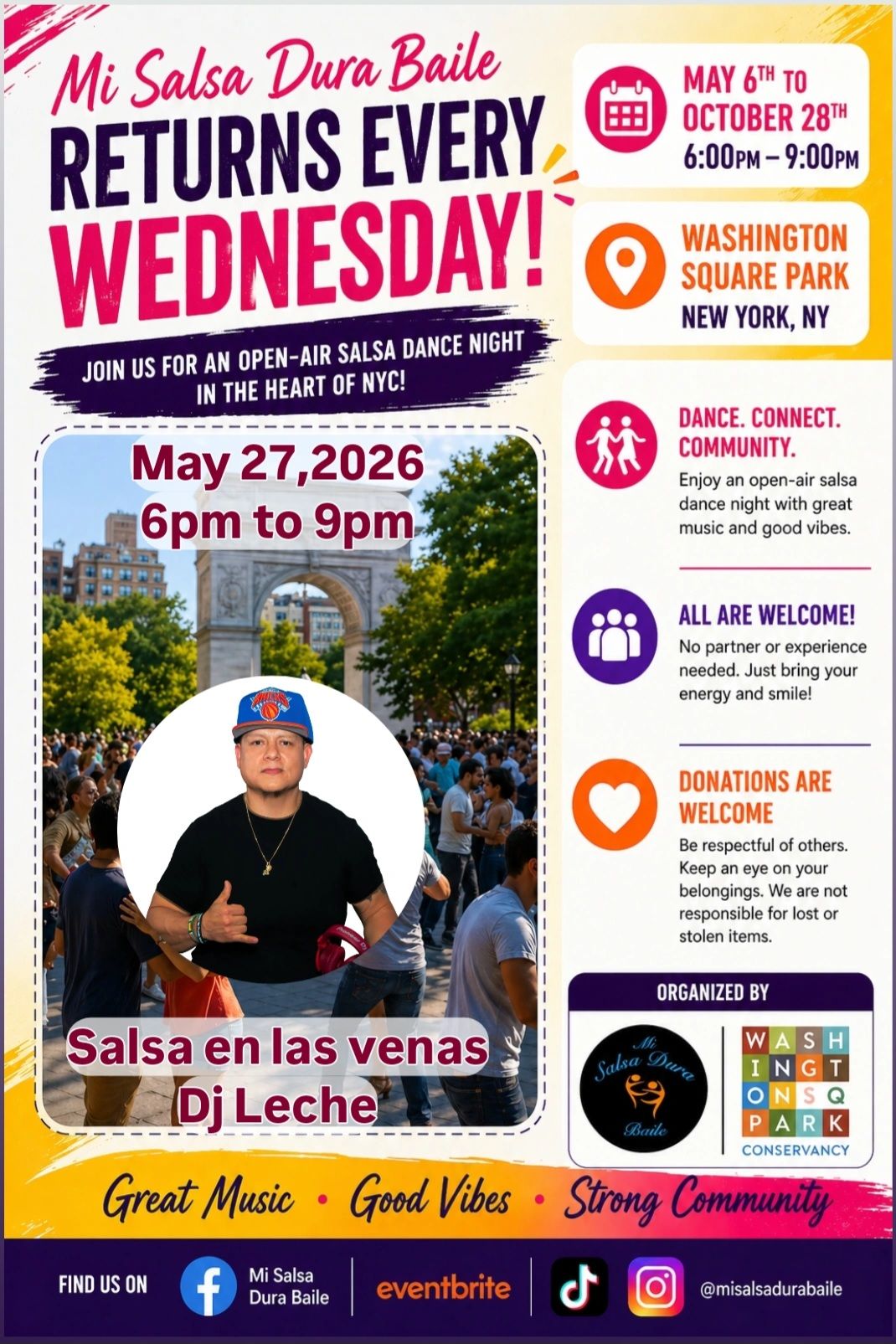 Mi Salsa Dura Baile in the park!