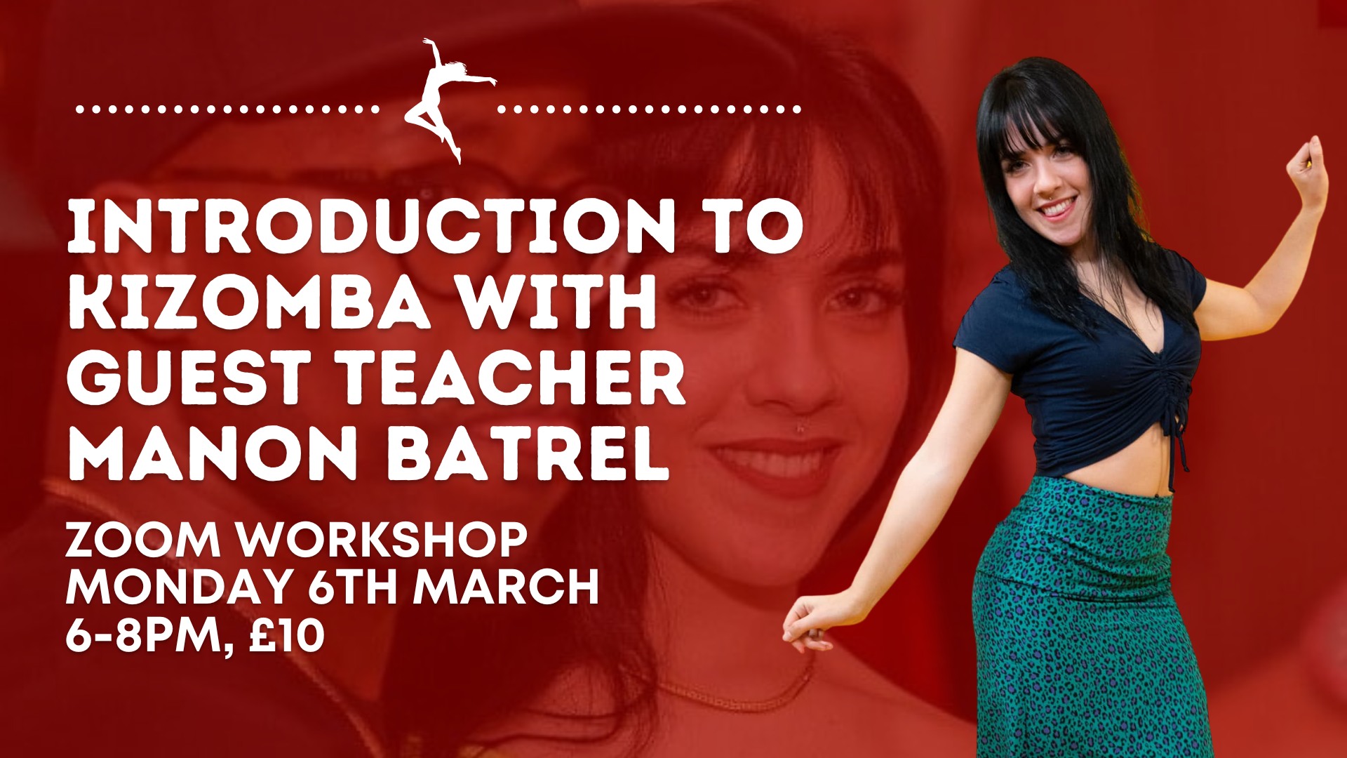 Introduction to Kizomba with Guest Teacher Manon Batrel- 2HR Intensive Workshop