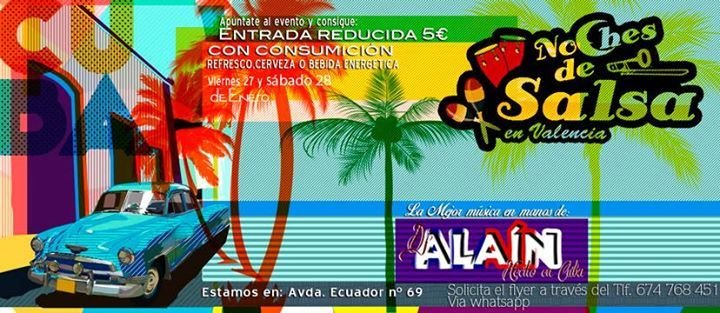 Noches de Salsa, reduced entrance 5€ with drink