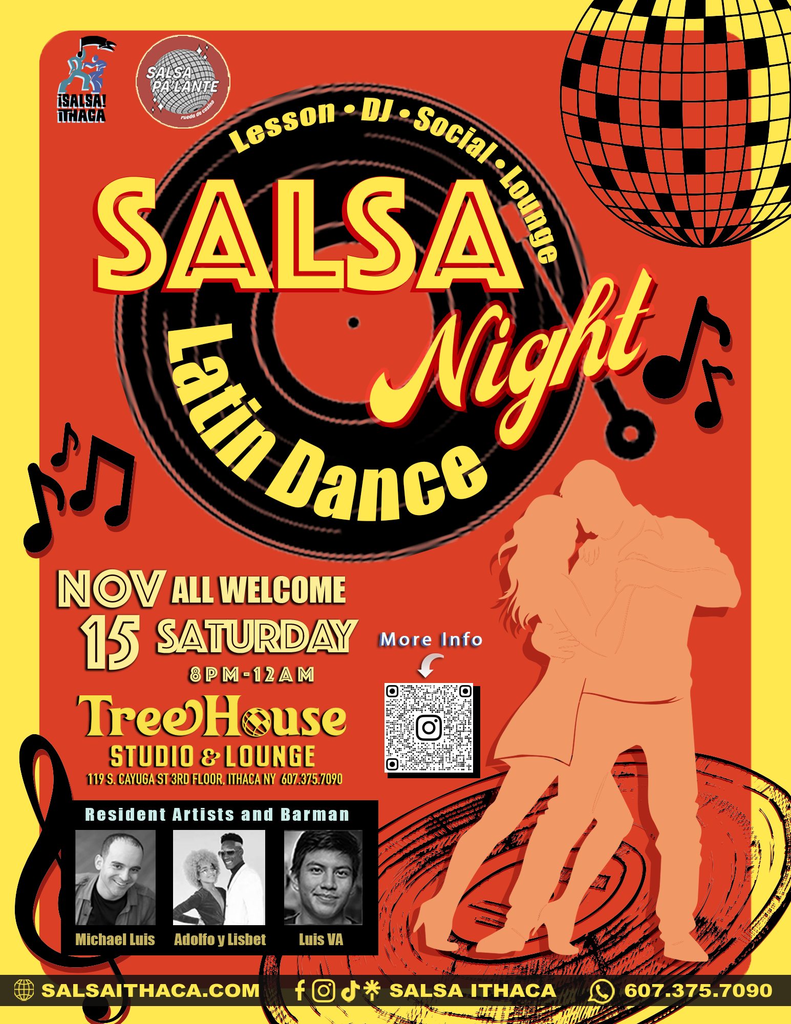 💃 SALSA NIGHT DANCERS DELIGHT @ TREEHOUSE 🌳 DJ • LESSON • PARTY