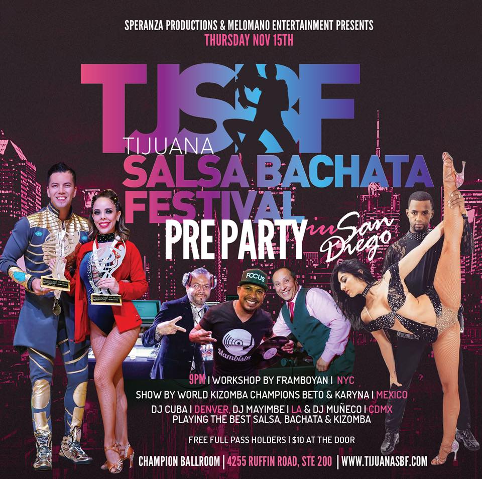 The Pre-Party in San Diego Salsa & Bachata Social