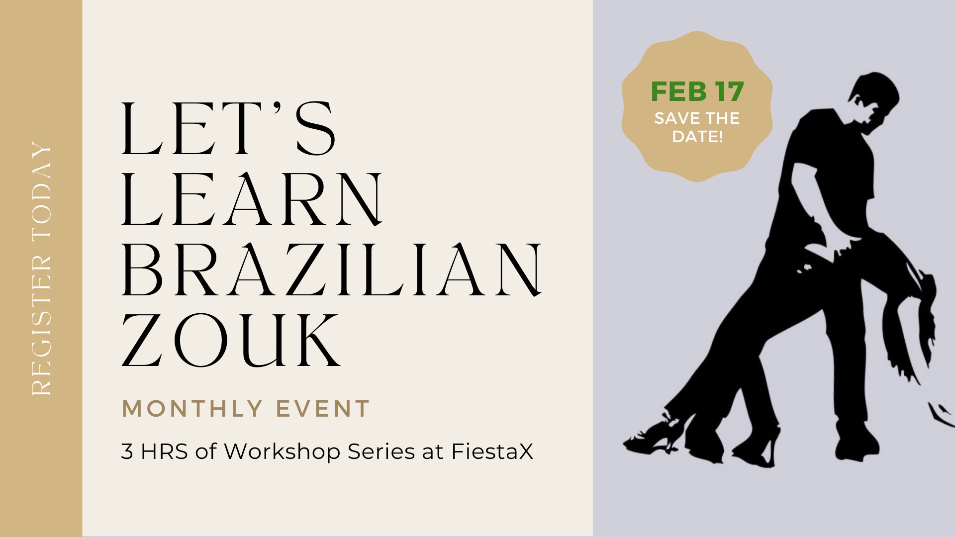 Zouk Workshop Series at FiestaX, DLX
