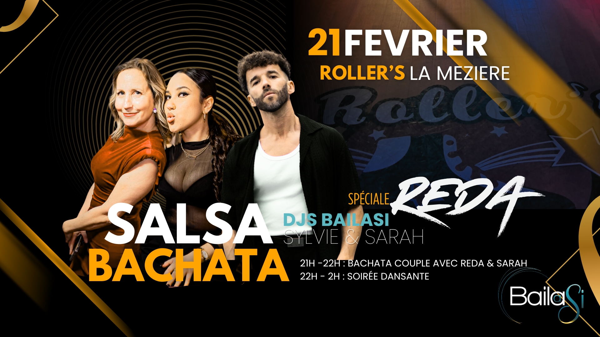Soirée Salsa & Bachata au ROLLER'S - Special guest REDA