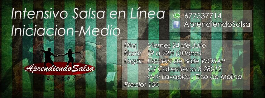 INTENSIVO SALSA LINEA INI-MED 24JULIO 19-22H 15€