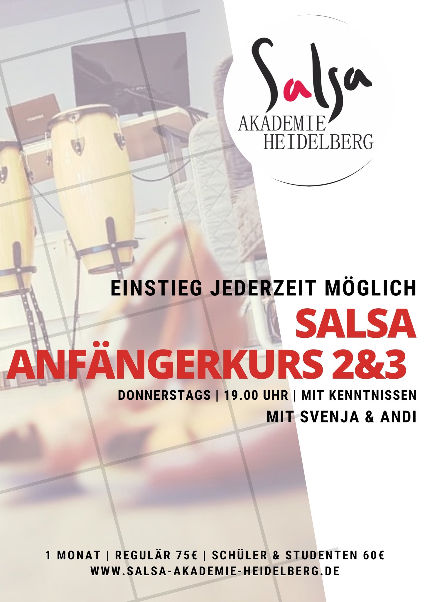 SALSA ANFÄNGER 2&3 - Aufbaukurs