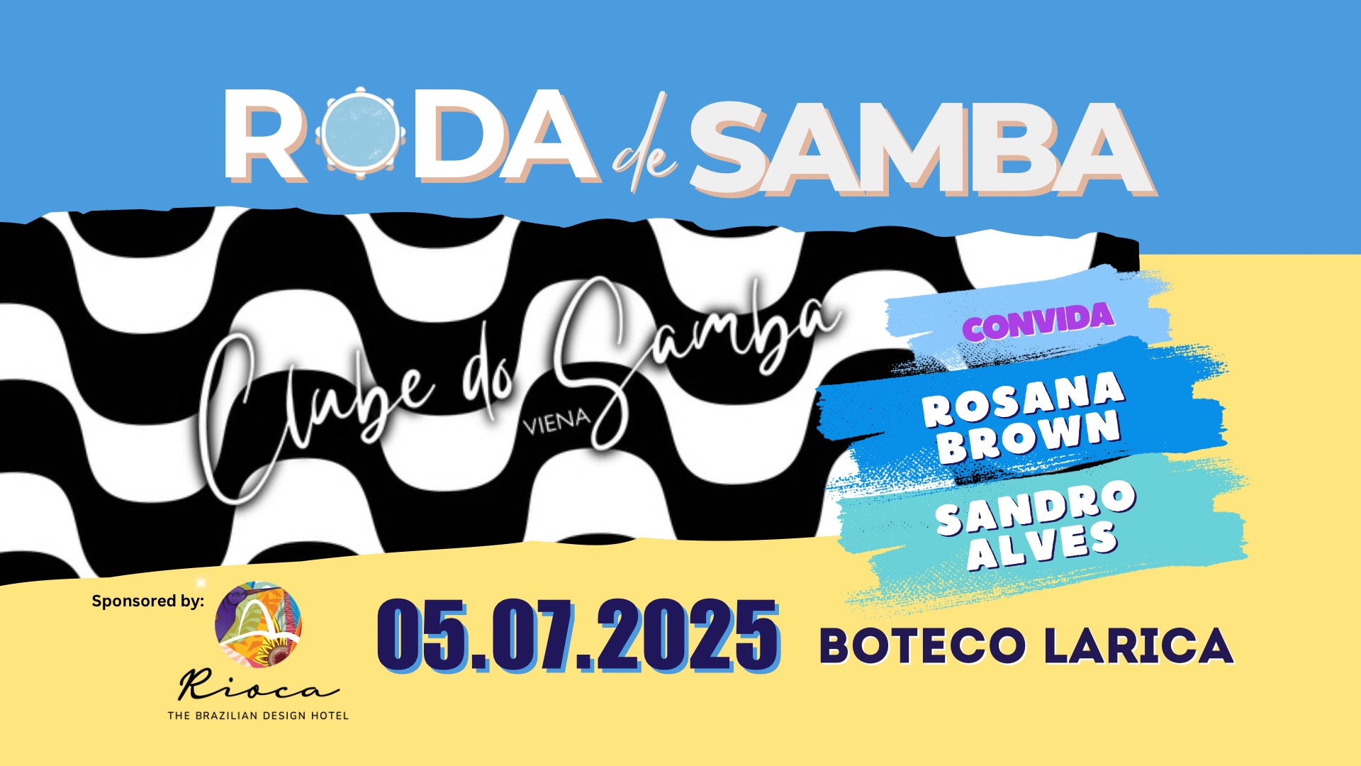 RODA DE SAMBA Clube do Samba Viena covida Rosana Brown & Sandro Alves