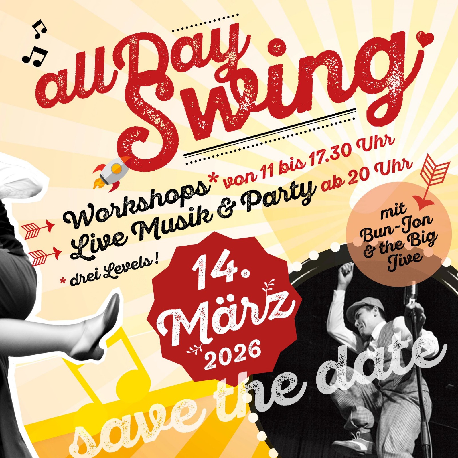 All-Day Swing - Workshops und Bun-Jon & the big Jive live!