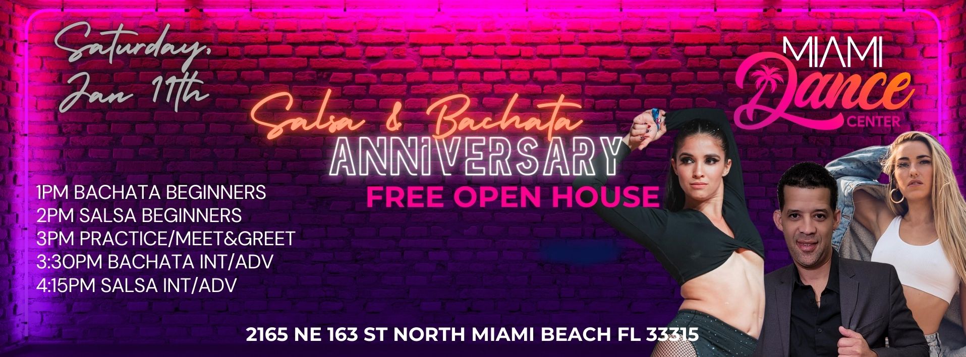 ¡Clases GRATIS de Salsa y Bachata! MDC Anniversary