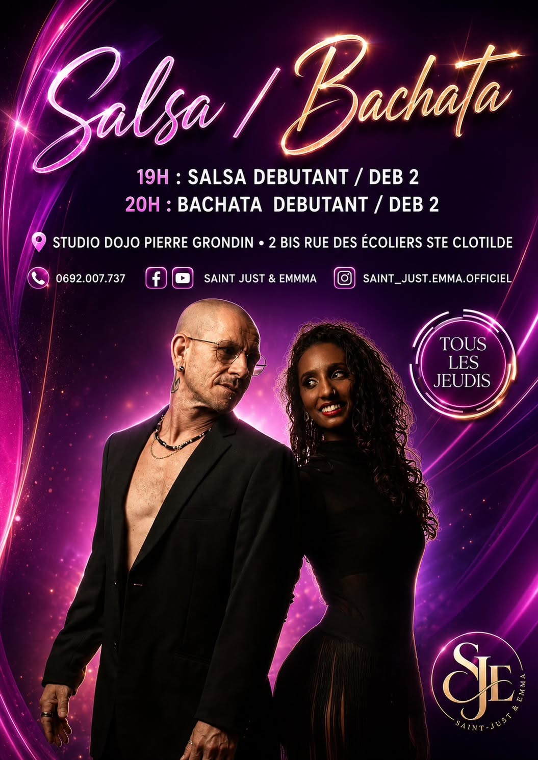 Les Jeudis SALSA & BACHATA - Studio Dojo Pierre Grondin Ste-Clotilde