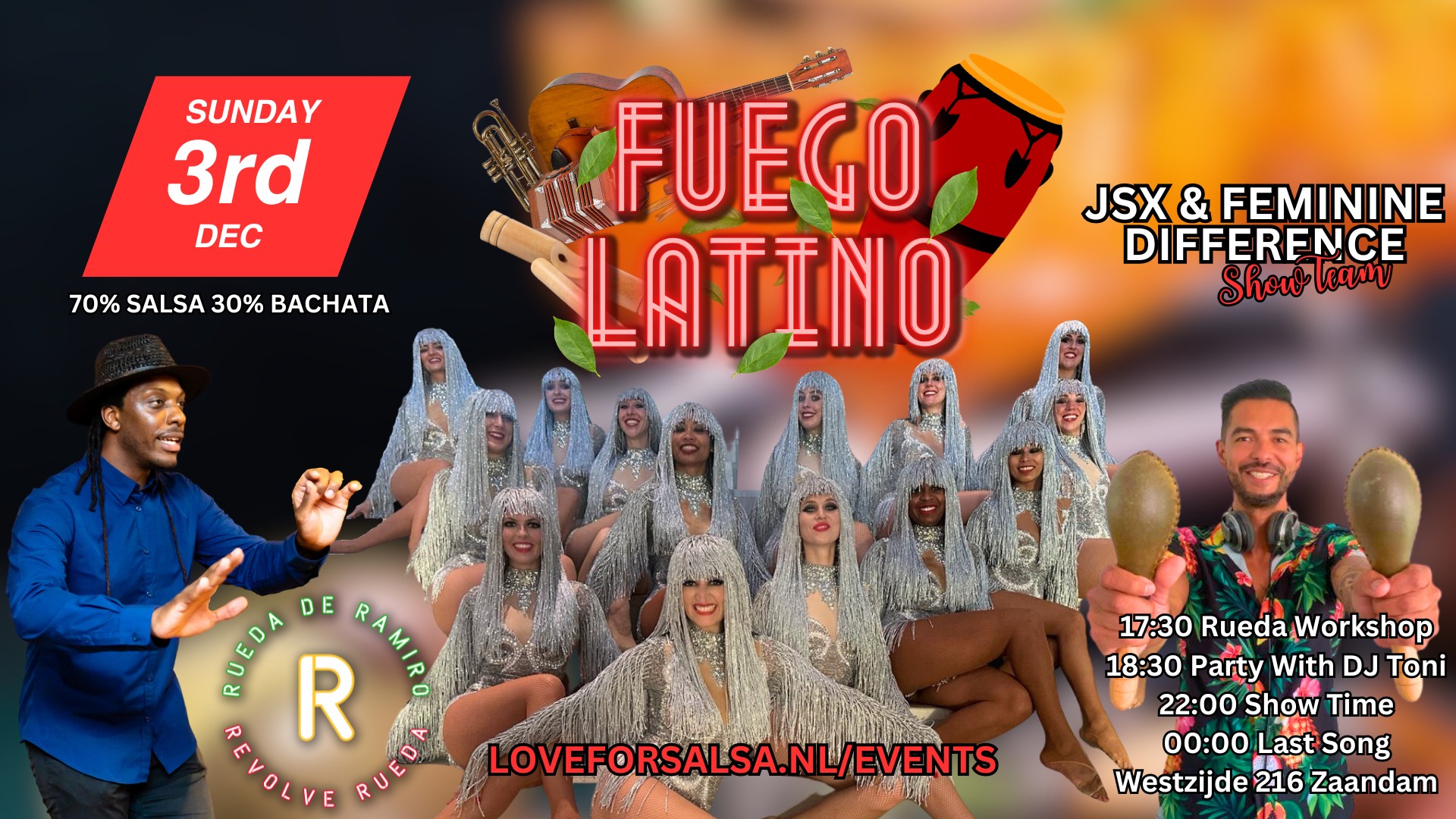 Fuego Latino DJ Toni & Rueda de Ramiro Workshop