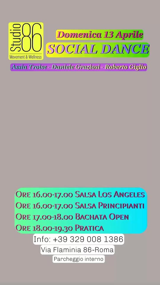 SOCIAL DANCE SALSA & BACHATA