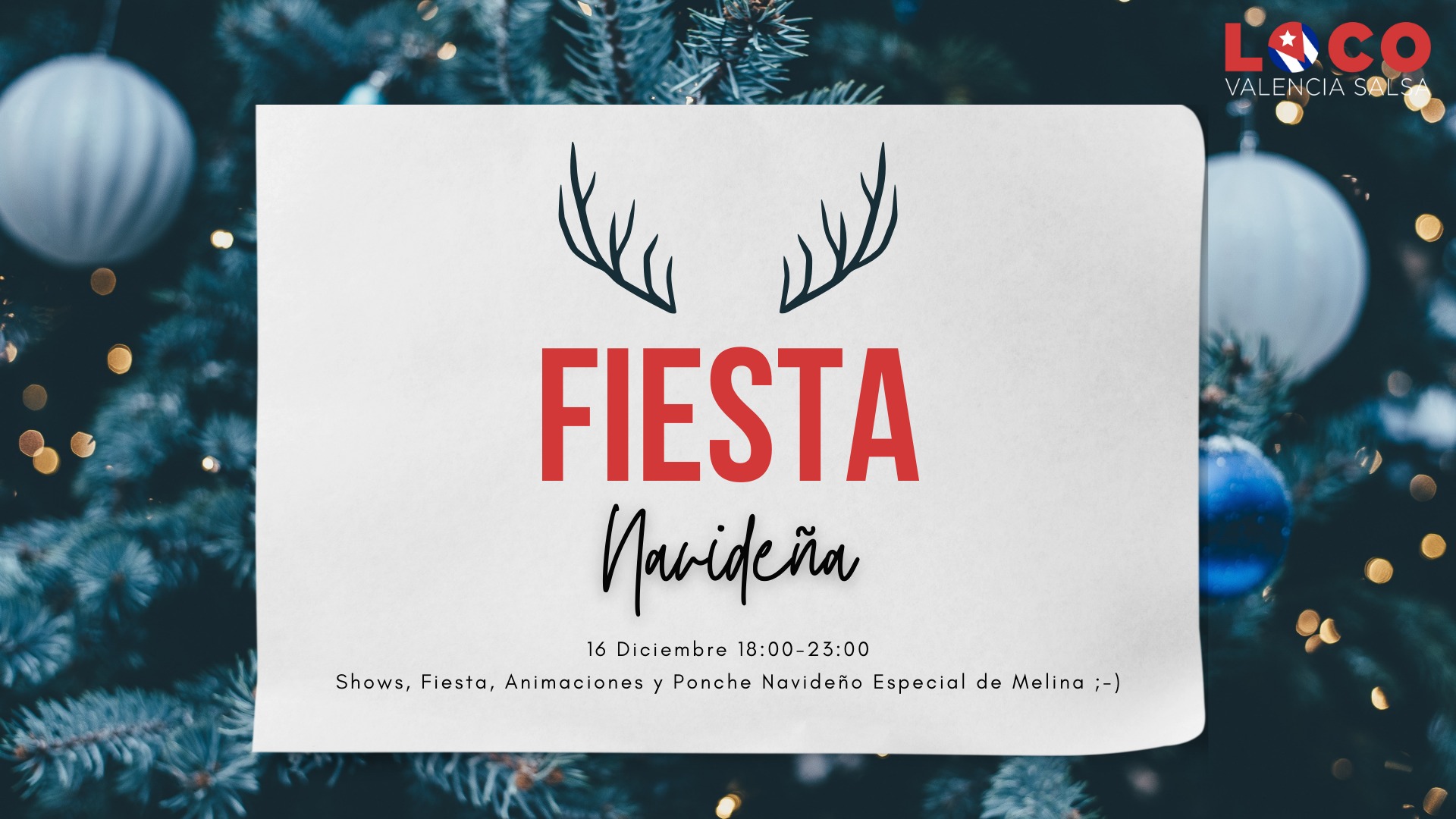 Fiesta Navideña- Salsa Cubana, Fiesta & Animaciones