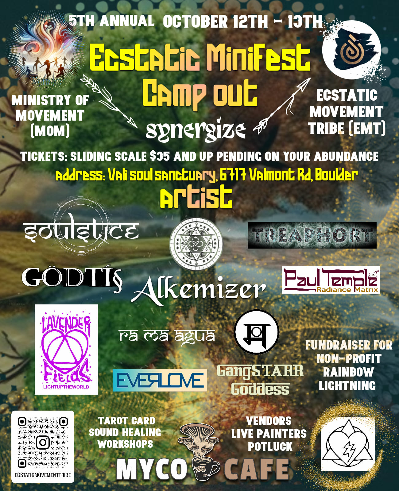 Rainbow Lightning Fundraiser Ecstatic MiniFest Campout