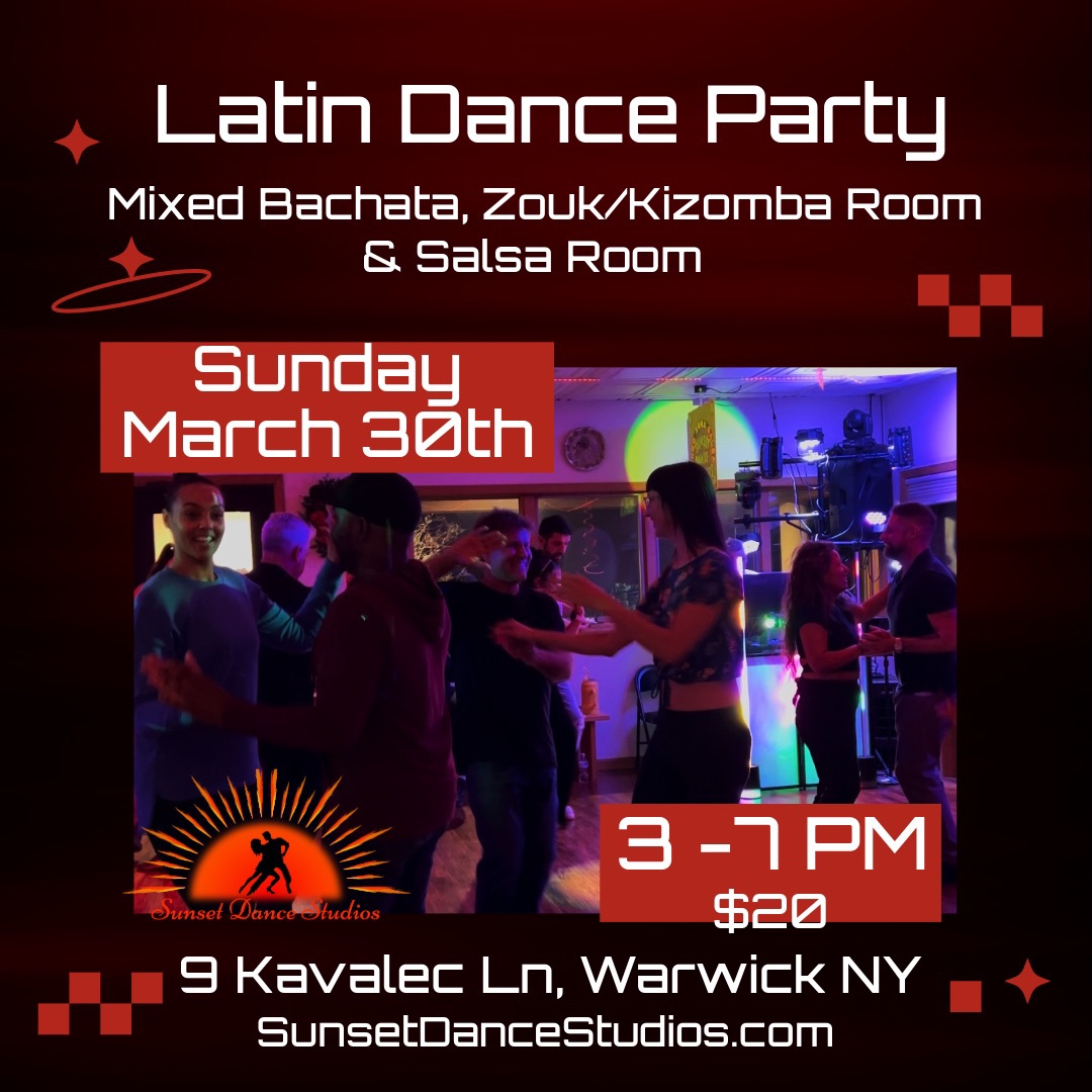 Latin Dance Party (Salsa Room + Bachata, Zouk Kizomba Room)