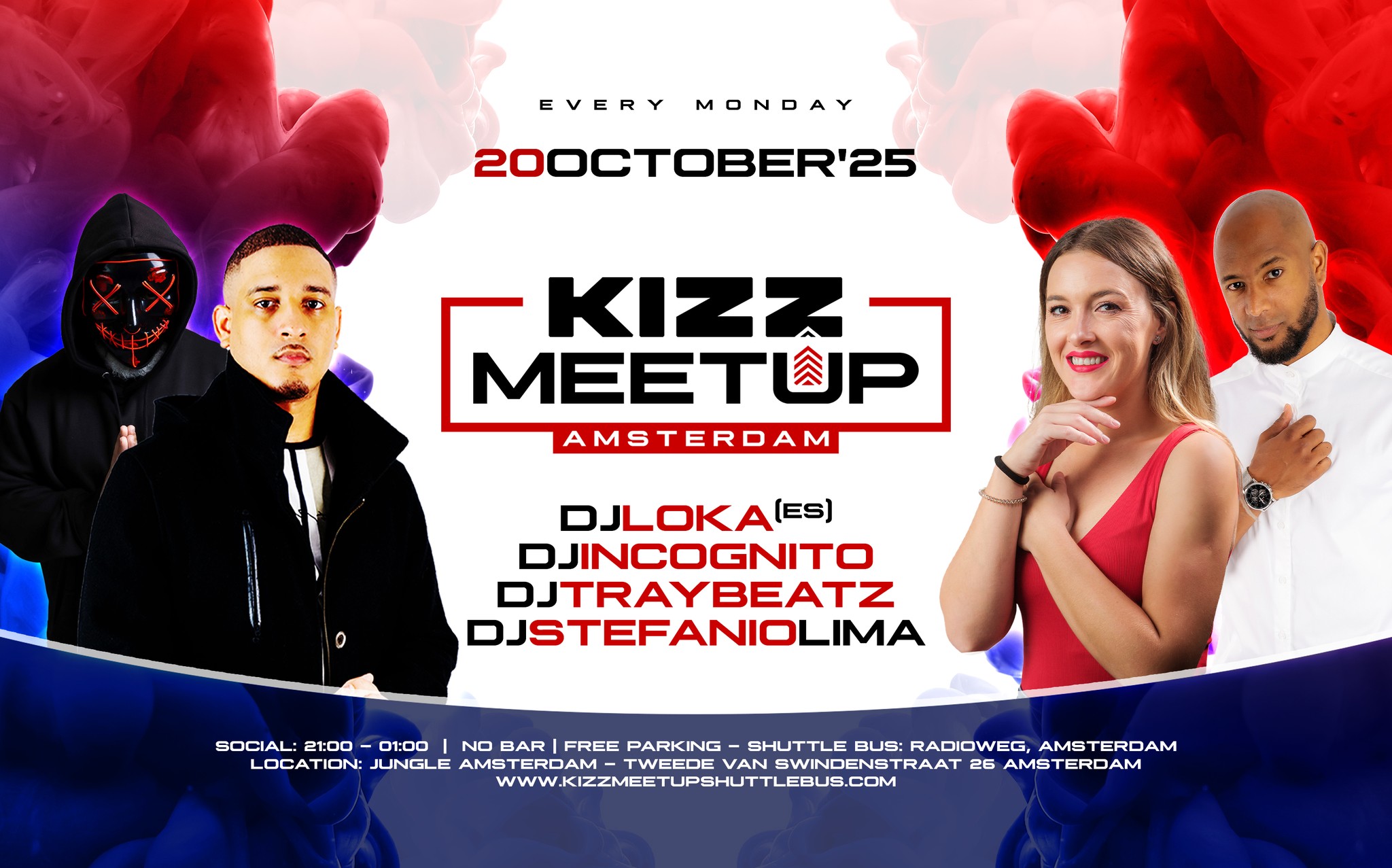 KIZZ MeetUp ‘Amsterdam’: Loka 🇪🇸 x Stefanio Lima x Traybeatz x Incognito