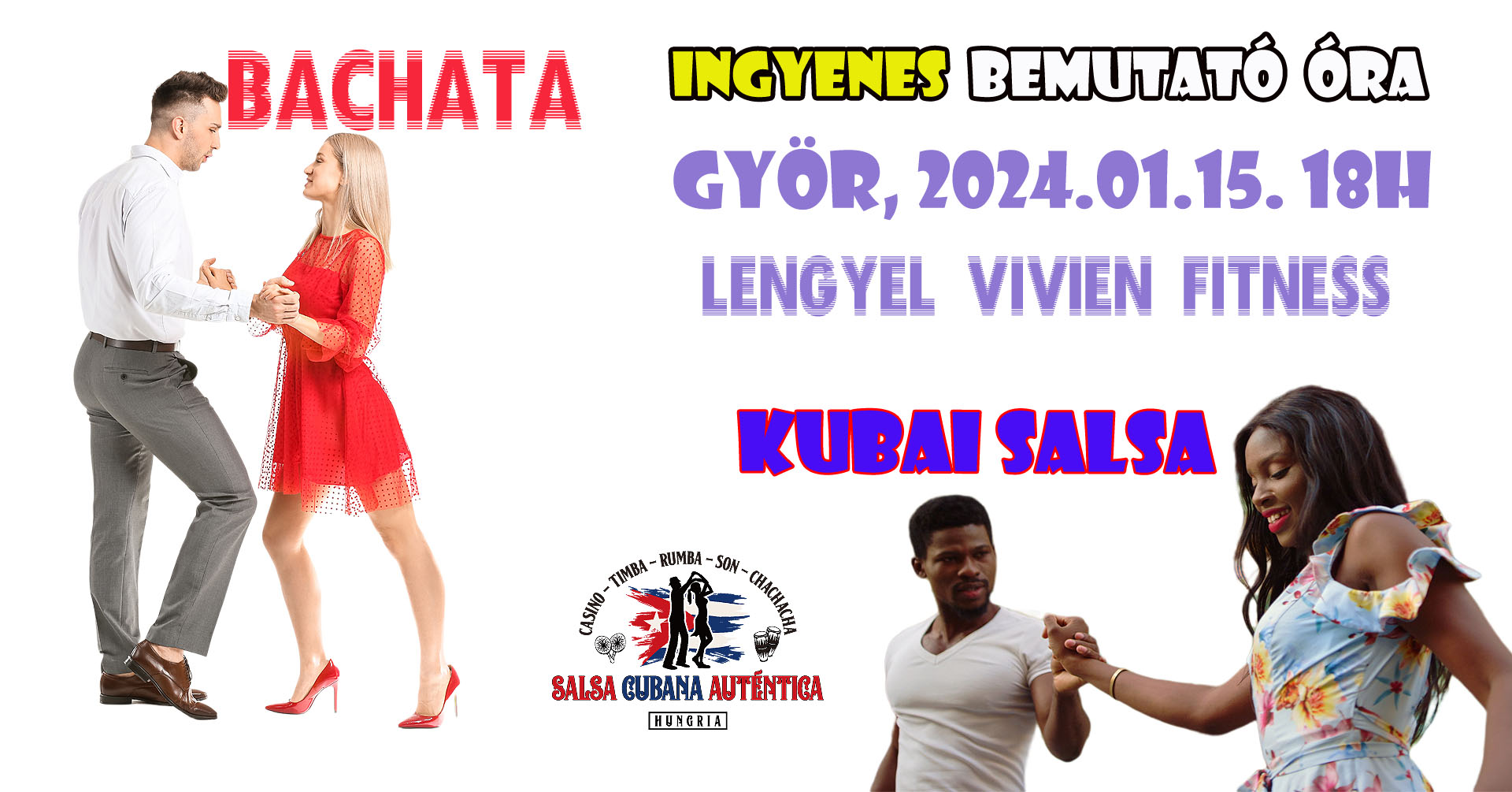 Salsa Bachata Ingyenes Bemutató, Győr 2024.01.15.