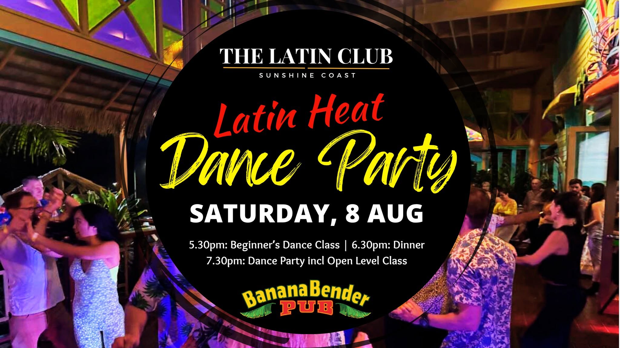 Latin Heat Dance Lesson & Party @Banana Bender Pub - 8 Aug