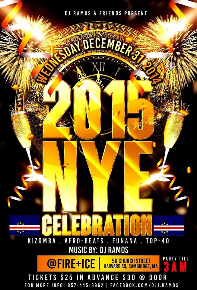 DJ Ramos&Friends Presents: NEW YEARS EVE PARTY @ THE CLUB FIRE+ICE 50 Church Street, Cambridge, MA 02138