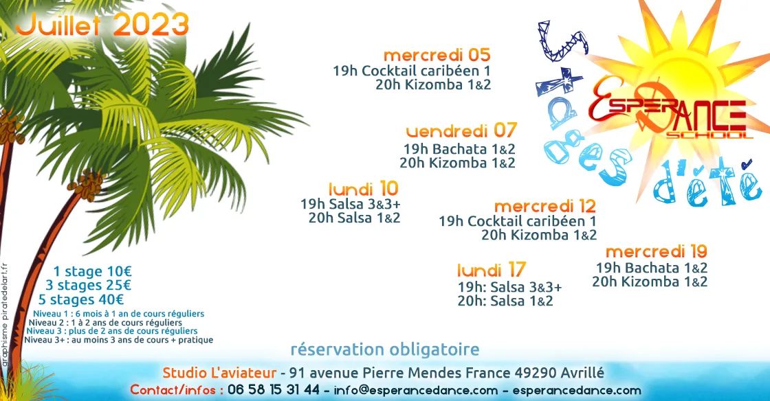Stages SBK & Cocktail Caribéen de Juillet