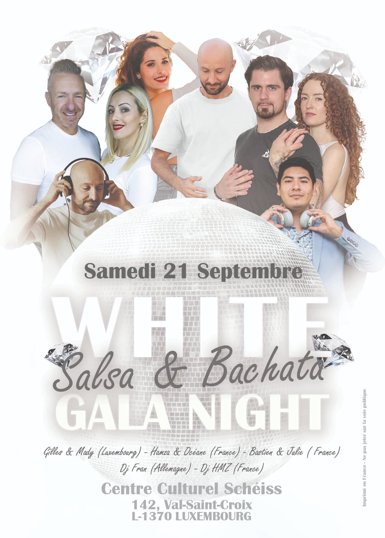 White Salsa&Bachata Gala Night with international artists and deejays 2 rooms cocktails