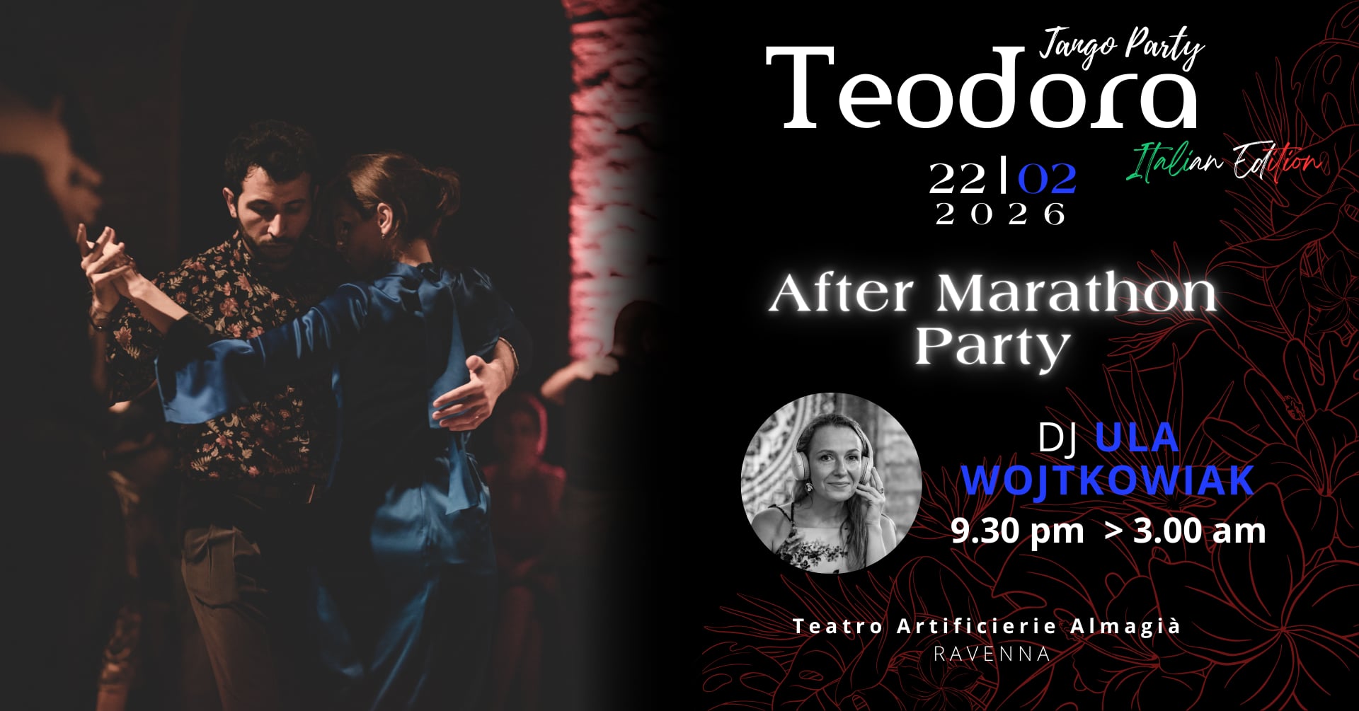 Teodora 2026 - After marathon Party - Domenica 22 Febbraio