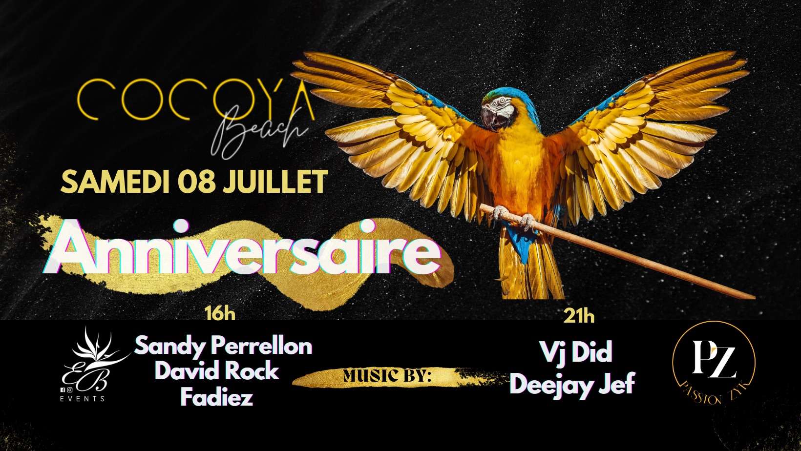š„ANNIVERSAIRE COCOYA BEACH š„SAMEDI 8 JUILLET