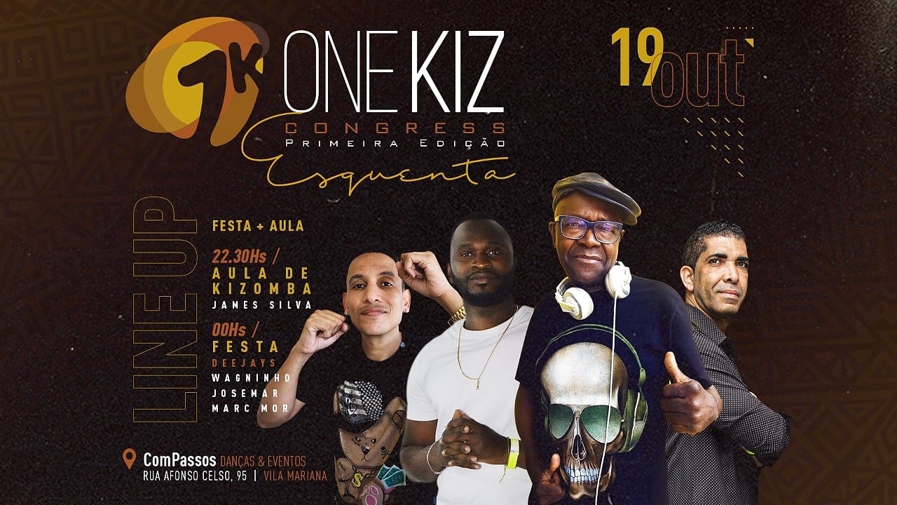 One Kiz de Outubro Sáb. 19 (Esquenta 1K Congress)