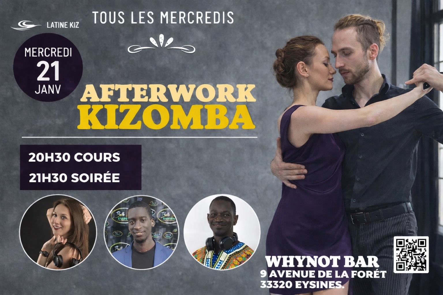 AFTERWORK KIZOMBA AU WHYNOT BAR avec AMADOU
