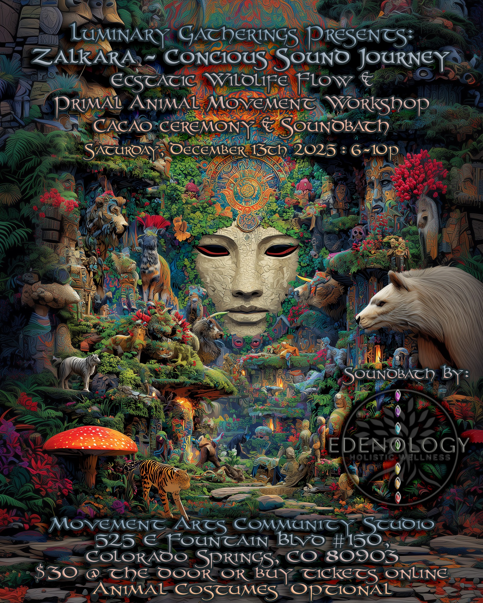๐พ Luminary Gatherings Presents: Zalkara Conscious Sound Journey & Ecstatic Wildlife Flow