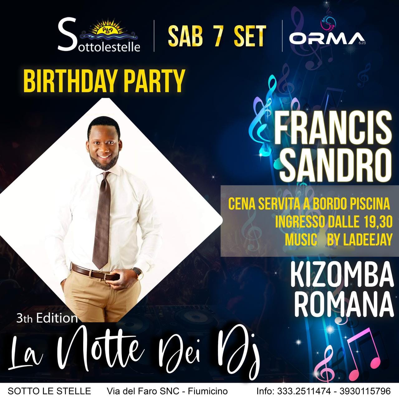 Notte dei deejay- Francis Sandro's Birthday party