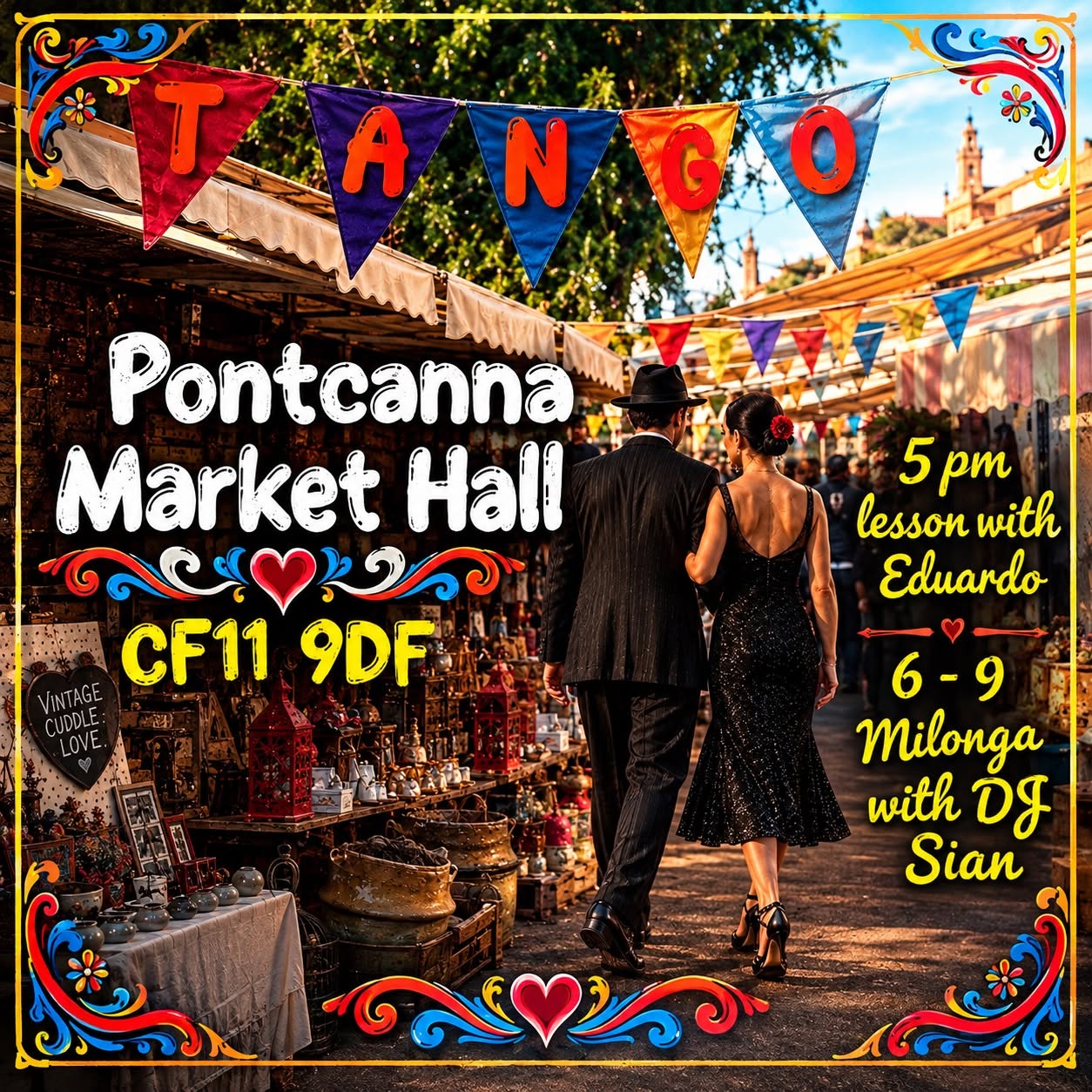 Tango Lesson and Milonga at Pontcanna Market